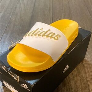 Adidas Adilette Shower slides. Woman size 5. NIB